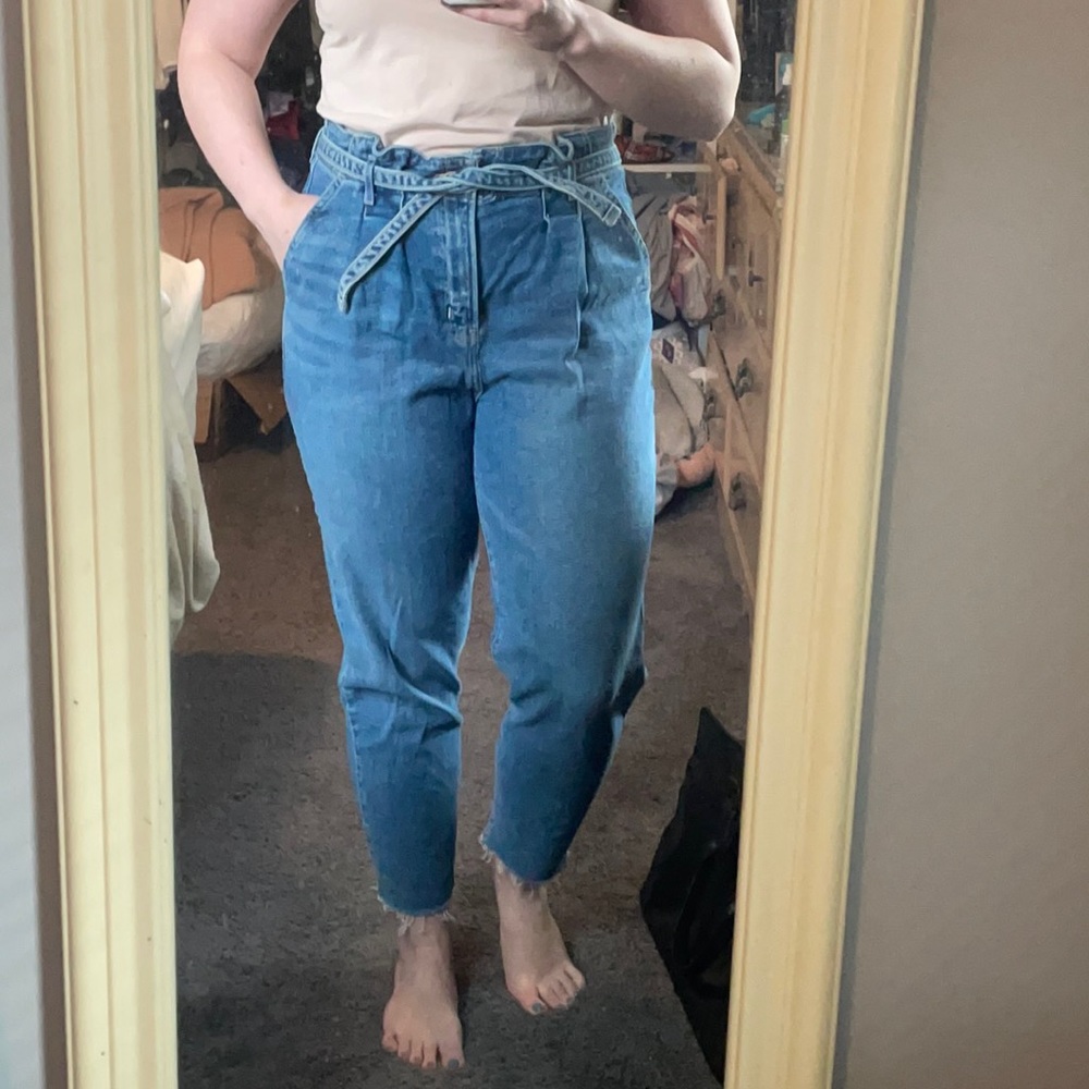 Hollister ultra high rise paperbag jeans
